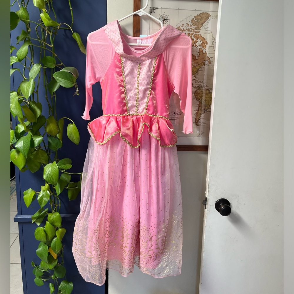 Pink Princess costume dress sleeping beauty size 10